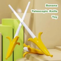 Bananen spielzeug Schwert einziehbares Schwert simuliert Bananen spielzeug Messer Schwerkraft sensor Spaß kreative Dekompression spielzeug für erwachsene Kinder