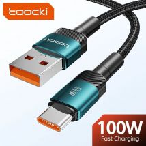 Cavo USB tipo C Toocki 6A per Xiaomi POCO Samsung Huawei 100W caricabatterie a ricarica rapida cavo