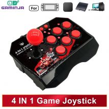 GAMINJA Joystick do gier 4 w 1 z kablem USB 3M TURBO Konsola do gier Rocker Arcade Station dla Nintendo Switch Android TV PS3 PC
