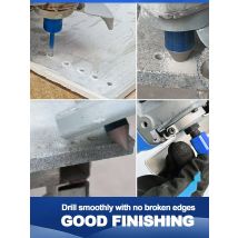 BRSCHNITT 4pcs Diamond Drill Bit Dia 6/8/10mm M14 Thread Core Bit Beveling Chamfer Bit For Tile Granite Ceramic Diamond Crown