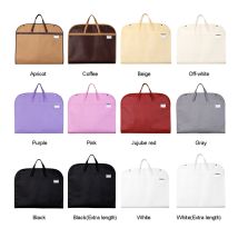 Coperture per abbigliamento antipolvere cappotto per abiti copertura antipolvere armadio portatile borsa portaoggetti per vestiti da appendere rosa viola rosso grigio caffè