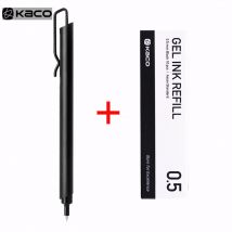 Kaco Metal Press Gel Pen High-End Sign Pen 0.5mm Ballpoint Pen Frosted Heavy Feel Metal Pen For Business OL Students Gift