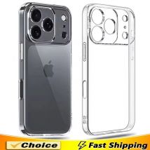 Soft TPU Clear Phone Case For iPhone 17 11 12 13 14 15 16 Pro Max Ultra-thin Back Cover Case For iPhone Air XR X XS MAX 16 Plus