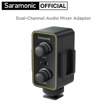 Saramonic-mezclador BlinkMixer de doble canal, adaptador de mezclador de Audio con micrófono de 3,5mm para cámaras DSLR, videocámara, grabación de Videos, Youtube, Vlog