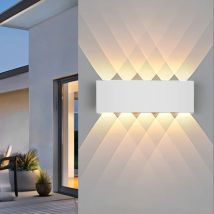 Lampada da parete a LED Impermeabile IP65 Lampada da parete per esterni Giardino Portico Luce Decor Giardino Cortile Bagno Camera da letto Soggiorno AC85-265V