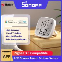 SONOFF SNZB-02D Zigbee Sensore intelligente di umidità della temperatura LCD da 2,5" Scena intelligente compatibile standard ZigBee con ZBBrige-P Alexa
