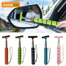 Auto Rückspiegel Wischer Teleskop Griff Auto Rückspiegel Wischer Langlebig Edelstahl Auto Glas Reinigung Werkzeuge Reinigung Pinsel