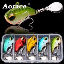 Aorace Spinner Köder VIB Löffel Metall Jig Angeln Vibration 6-26g Künstliche Harte Köder Pailletten Pesca Wobble Rotierenden Spinning Köder