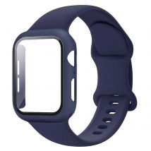 PC-Gehäuse + Armbänder für Apple Watch Band 44 mm 45 mm 40 mm 46 mm 41 mm 42 mm 49 mm Sport-Silikonarmband iWatch Serie 10 8 7 SE 9 Ultra 2