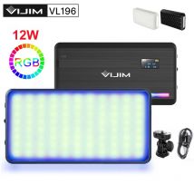 VIJIM-luz LED para vídeo VL196/VL120, RGB, 2500-9000K, regulable, 12W, luz de relleno con difusor, 3000mAh, para cámara de estudio de fotografía