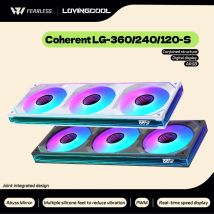 LOVINGCOOL Coherent LG-360/240/120 PC fan ARGB digital display computer Siamese building block fan Integration Abyss Mirror