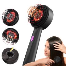 Pettine per massaggio elettrico a 3 modalità Pettine laser portatile a luce rossa per follicoli piliferi Follicoli piliferi sulla testa Applicatore di olio essenziale