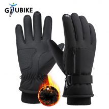 GTUBIKE wasserdichte Herren- und Damen-Winter-Fahrradhandschuhe, Thermo-Touchscreen-Skihandschuhe zum Laufen, Outdoor-Sporthandschuhe
