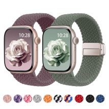 Cinturino intrecciato per cinturino Apple Watch 10 SE 7 6 5 4 8 9 Ultra2 49mm 46mm 45mm 44mm 42mm 40 41 cinturino magnetico correa cinturini iWatch