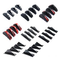1 Satz Universal Auto modifiziert Hecks toß stange Diffusor Spoiler Auto Hecks toß stange Diffusor Spoiler abs Antik ollisions auto Zubehör