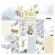 AlinaCraft 24 sheets 6"X6" Winter Wonderland  patterned paper Scrapbooking paper pack handmade craft paper craft Background pad