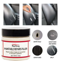 60 ml natürliche Lederfüller-Reparaturverbindung, Auto-Leder-Restaurierungspaste, bemalbare Restaurierungscreme für Tränen, Risse, Verbrennungen, Löcher