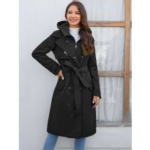 Cinemore piumino invernale donna caldo lungo classico cerniera allacciatura Design tasca con cappuccio Slim parka cappotto femminile GM-8356