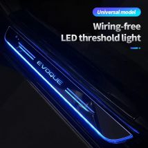 Acryl USB Power Moving LED Willkommen Pedal Auto Verschleiß Platte Pedal Tür-Schwellen Pathway Licht Für Land Rover EVOQUE Auto Zubehör