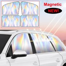 2025, magnetischer Auto-Sonnenschutz, UV-Schutz, Vorhang, Sonnenschutz, Titan, Silber, undurchsichtig, Auto-Sonnenschutz, Sommer-Sonnenschutz