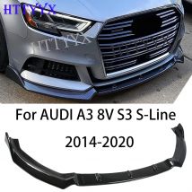 Auto Paraurti Anteriore Splitter Lip Diffusore Body Kit Spoiler Guard Per AUDI A3 8V S-Line S3 Versione Standard 2014 -2020