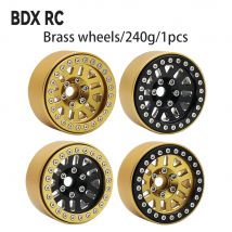 240g/1szt Mosiężna ciężka 1,9-calowa piasta koła z blokadą koralikową do 1/10 RC Crawler Car TRX4 TRX6 Axial SCX10 III AXI03006 YK4082