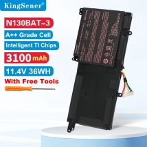 KingSener 11,4 V 36WH N130BAT-3 Akku für CLEVO N130BAT-3 6-87-N130S-3U9A N130BU 130WU N131BU N131WU NP3130 Pro 13 14 N130BU