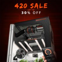 Kompletny zestaw do uprawy Spider Farmer 0.9x0.9x1.8m + Lampa LED G3000 o pełnym spektrum + Wentylator z klipsem 6 cali + Wentylator kanałowy 4 cale do uprawy domowej