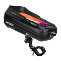 WILD MAN Bike Handlebar Bag Bicycle Phone Holder Waterproof Case Touch Screen Cycling Phone Bag 6.8" Bicycle Accessories