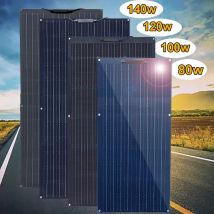 Pannello solare 12v flessibile 140w 120w 100w 80w 50w casa camper pannello fotovoltaico auto barca balcone UE USA RU magazzino Spedizione DHL