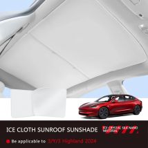 Für Tesla Modell 3 Y 2021-2024 Modell 3 Highland Neue Upgrade Eis Tuch Schnalle Sonnenschutz Glas Dach Sonnenschirm vorne Hinten Schiebedach