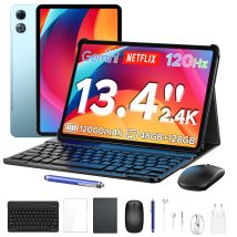 Aorlym P13 Android 16 2-in-1 Tablet-PC 13,4 Zoll 2.4K Gemini AI 48GB RAM (8+40) 128GB ROM 12000mAh Akku Widevine L1 Tablet-PC