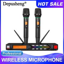 Professionelles Funkmikrofon-Set DEPUSHENG R7 UHF, professionelle Bühnenaufführungsausrüstung zur Beseitigung von Lärm