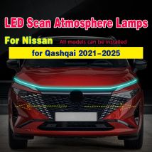 Per Nissan Qashqai 2021-2025 LED Scan Avviamento Cofano Auto Lampada Decorativa Lampade Atmosfera DRL Auto Luci Diurne 12V