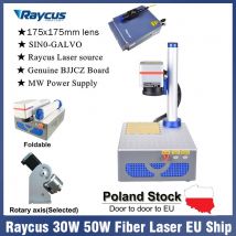 50w Raycus Faser Laser Markierung maschine Raycus QB 50W Laser Faser Laser für Karte Silber Gold Stahl Markierung EU Schiff 175x175mm