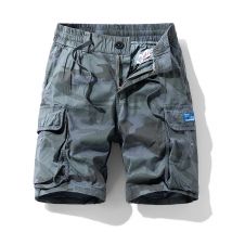 Für 2024 Sommer neue Herren Casual Trouer grüne Tarnung Shorts Militär Cargo Arbeit Mann kurze Hosen Overs ize 29 38