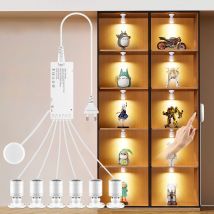 12V Deckenwandleuchte Strahler Weiß Shell Handscan Sensor und Touch Dimmer Schrankleuchte 1-10 Stück Set Dekor Downlight Lampe