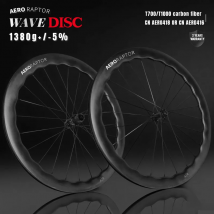 AERORAPTOR 50 WAVE 700c Set di ruote in carbonio Tubeless 36T Mozzo a cricchetto Cerchione per bicicletta di qualità AERO418 Ruote per freni a disco con blocco centrale a raggi