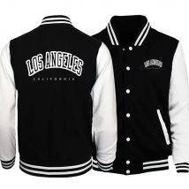 Los Angeles, California USA City Retro Letter Mens Clothes Loose Fashion Baseball Uniform Outdoor