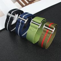 Hochwertiges Nylon Nato Loop Klettband Strap 20mm 22mm für Tudor für Seiko für Rolex Premium Uhren armband Sport bequemes wasch bares Armband