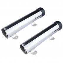 2 pezzi da 10" porta canna da pesca con montaggio laterale lungo, sedile per canna in acciaio inossidabile per yacht per barche marine