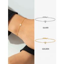 ANDYWEN 925 Sterling Silber 5 mm herzförmige Zirkon-Charm-Armbandkette mit Pavé-CZ – luxuriöser edler Schmuck mit Kristallelementen