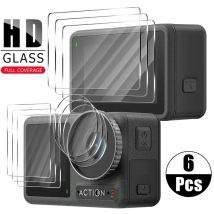 Gehärtetes Glas für DJI Osmo Action 3 4 5 Pro vorne hinten Displayschutzfolie Objektivfolie für DJI Action 4 Action 5 Pro Zubehör