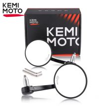 Emark Specchietto per manubrio moto Specchietti per barra di regolazione a sfera da 360 gradi Specchietto retrovisore per manubrio universale da 7/8"