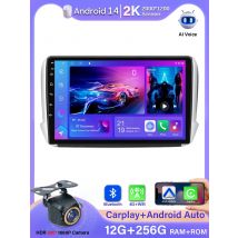 Android 16 GPS Navigation For Peugeot 2008 208 Series 2012 - 2018 Carplay Car Radio Multimedia Player Stereo Video BT 2k Screen
