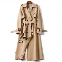 Autum Winter Fashion Long Trench Coat For Women 2024 Elegant Office Lady New In Coats & Jackets Outerwears Femme Clothes Casual