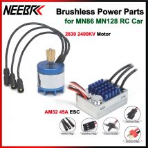 MN86 MN128 Upgrade Power Teile 2830 2400KV Outrunner Bürstenlosen Motor AM32 45A ESC SM3.0 Original/T Stecker für 1/12 RC Auto Crawler