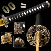 Tsuka Griffset für japanisches Tanto/Wakizashi/Katana Zubehör Messing Habaki für DIY individuelle Schwerter Espada