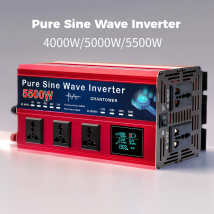 Inwerter sinusoidalny DC 12V/24V na AC 110V/220V 5500W 5000W 4400/4000W 3000W 2000W Przetwornik napięcia Inwerter samochodowy solarny