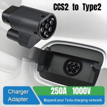 CCS2 to Type 2 Tesla EV Charger Adapter CCS Combo 2 EV Charging Convertor for Model S/X Electric Vehicle Charging